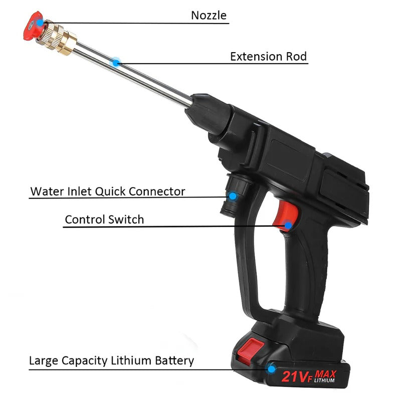 Cordless High-Pressure Washer with Dual Batteries – Powerful, Portable Cleaning Anywhere
