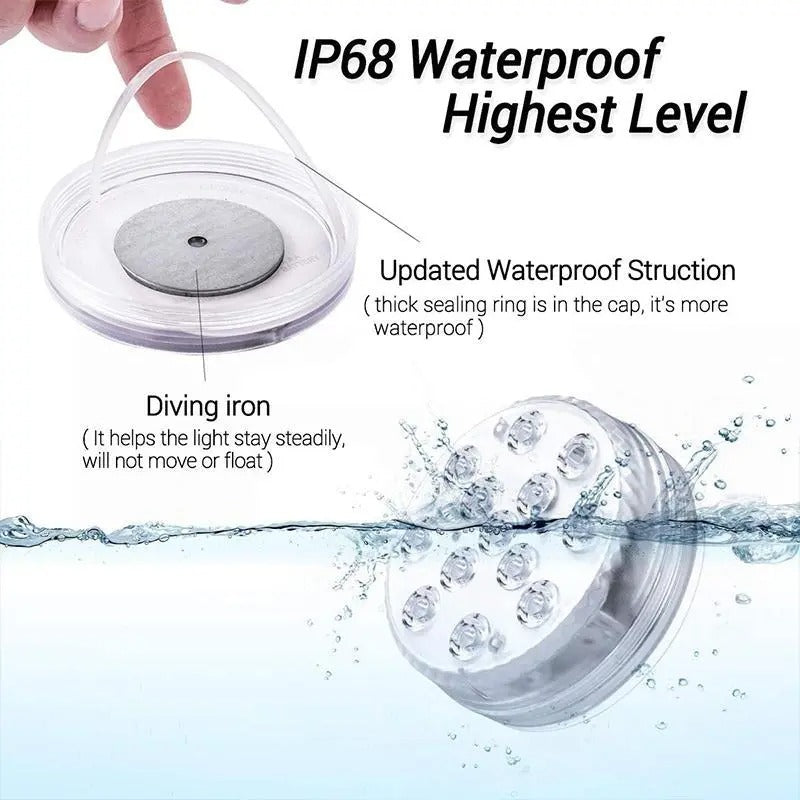 Waterproof Submersible LED Lights for Underwater Ambience