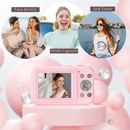 Sleek Compact Digital Camera with Retro Design