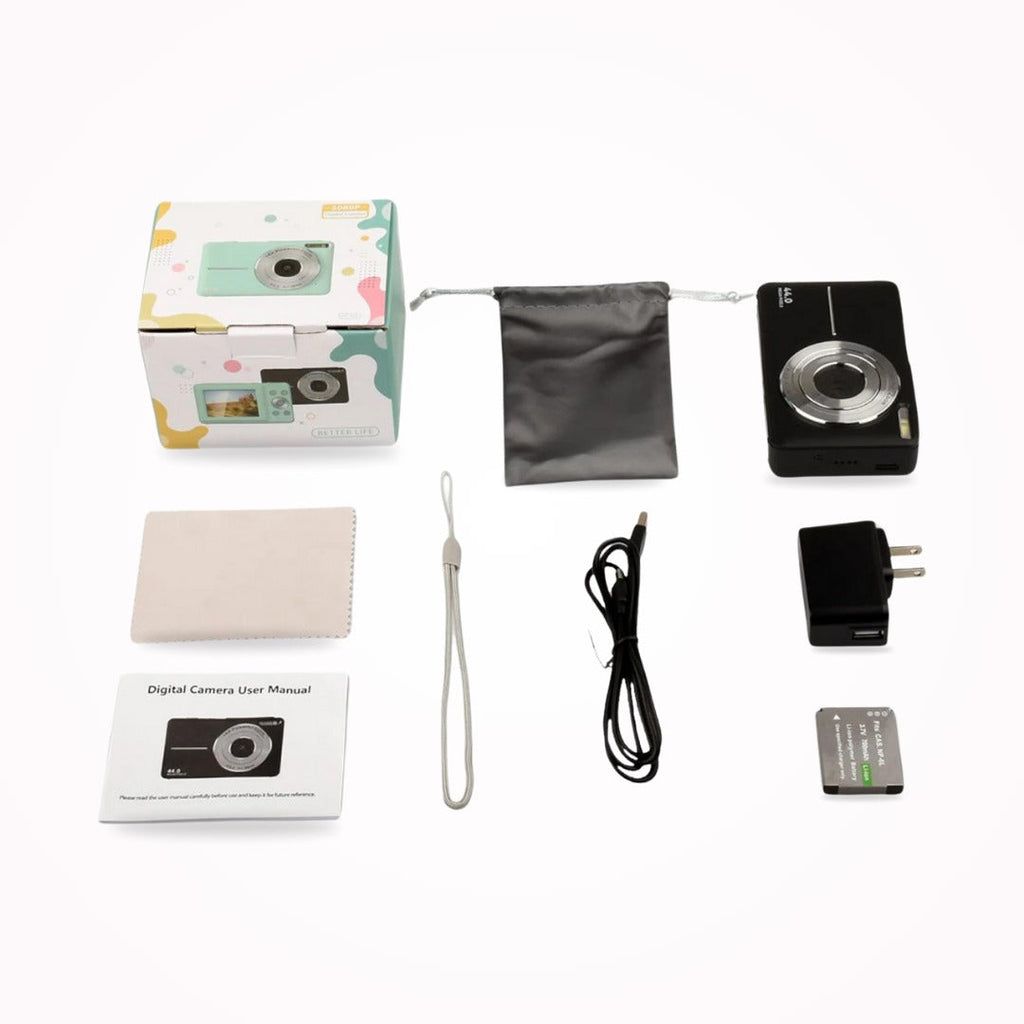 Sleek Compact Digital Camera with Retro Design