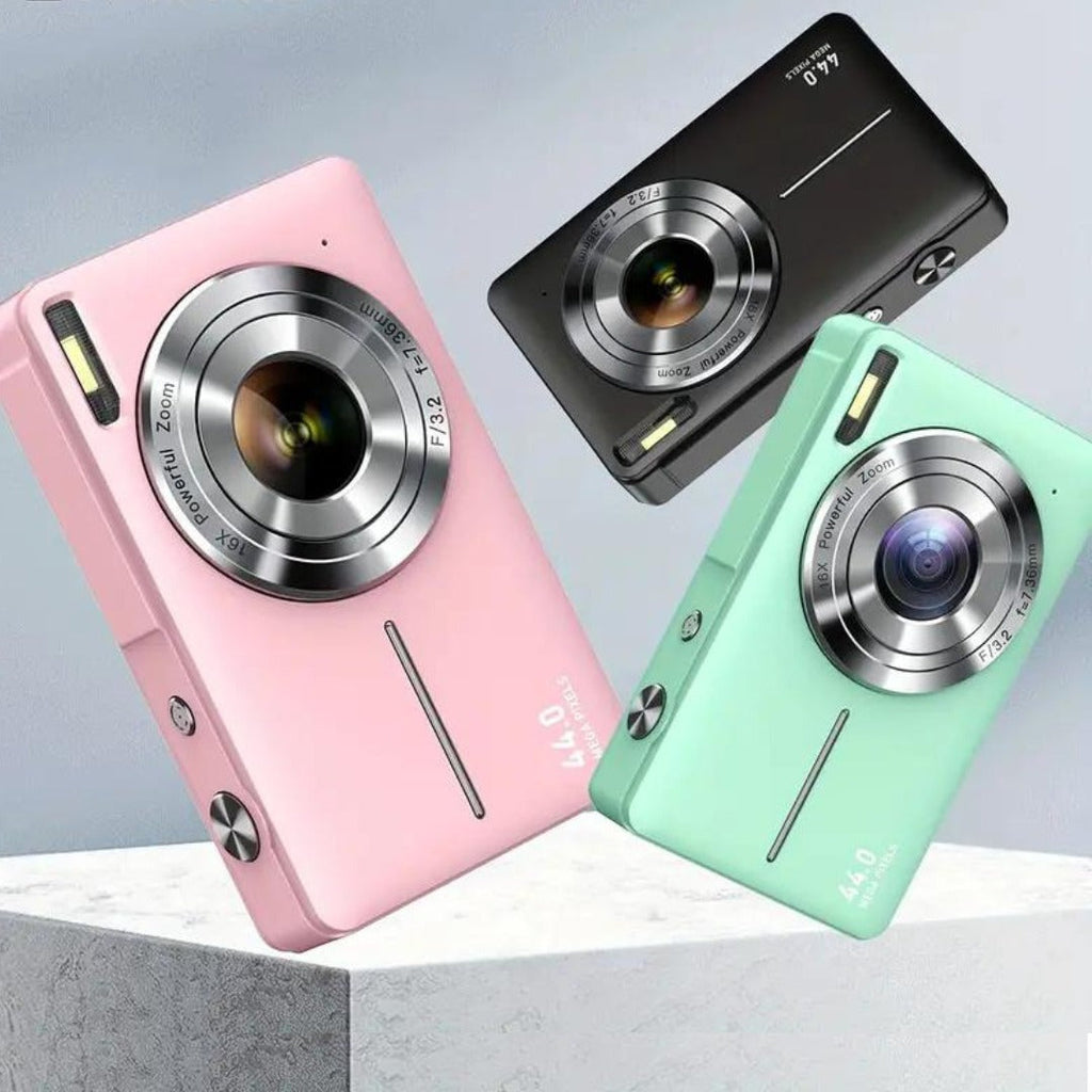 Sleek Compact Digital Camera with Retro Design