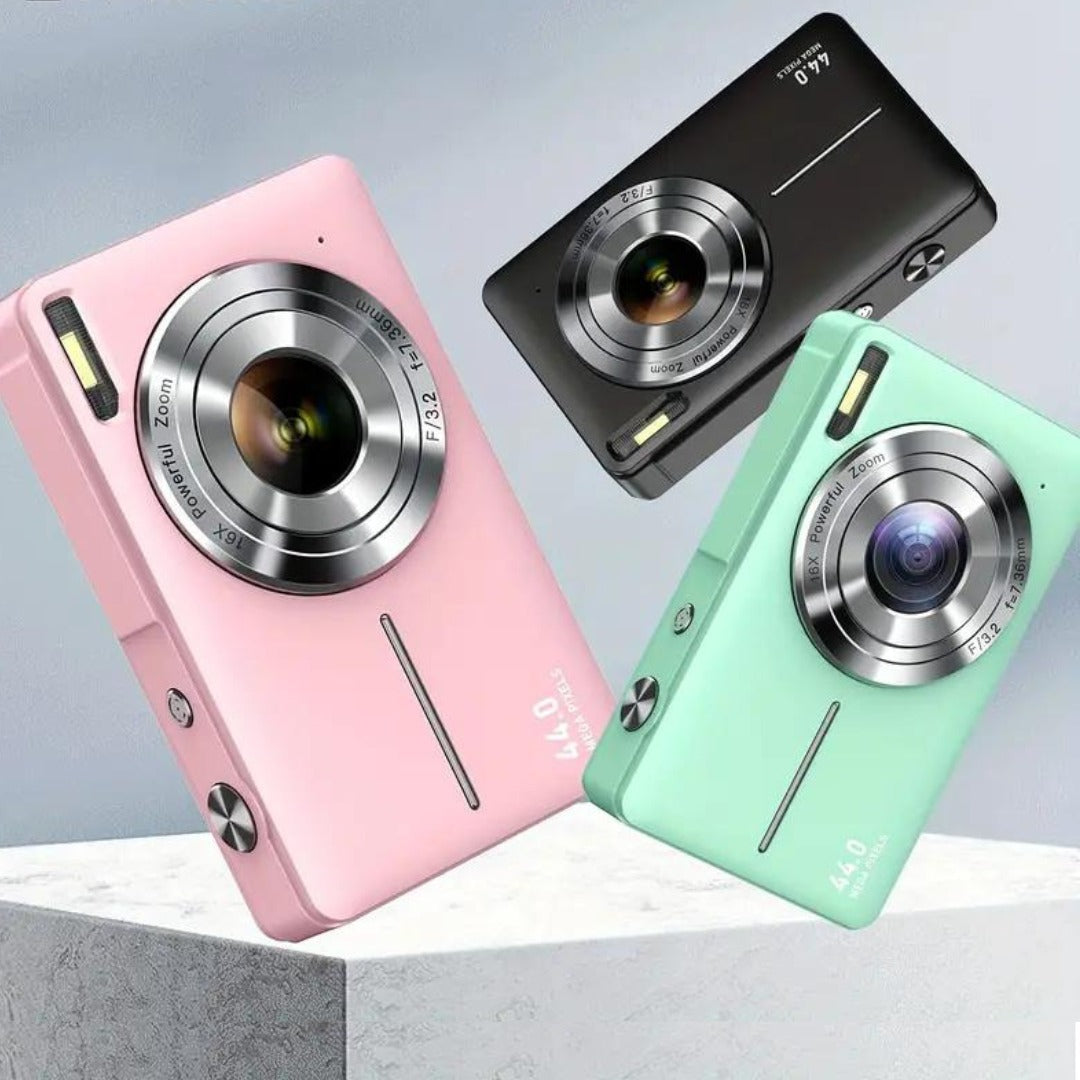 Sleek Compact Digital Camera with Retro Design