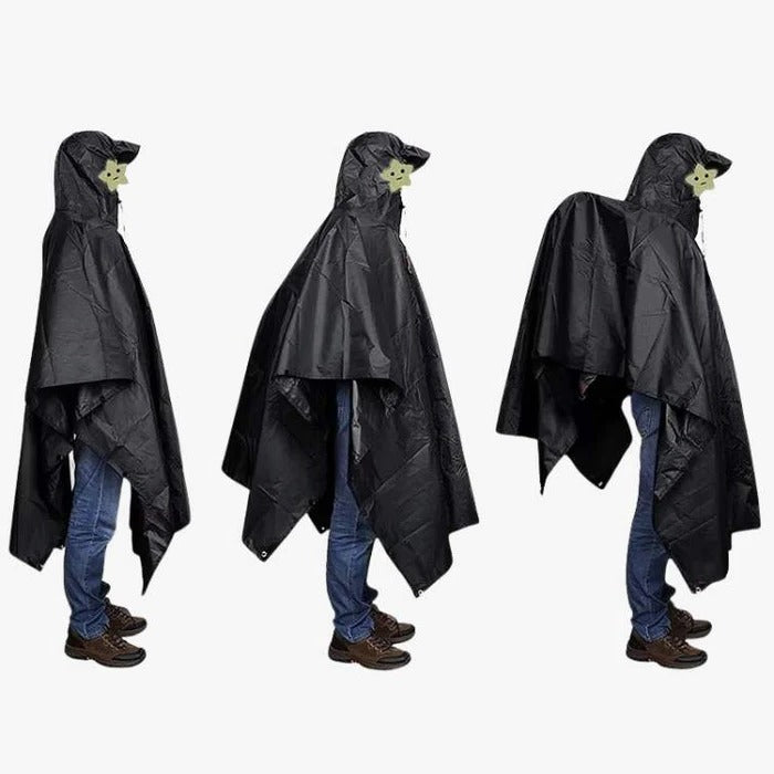 All-Weather Outdoor Rain Poncho for Full Coverage