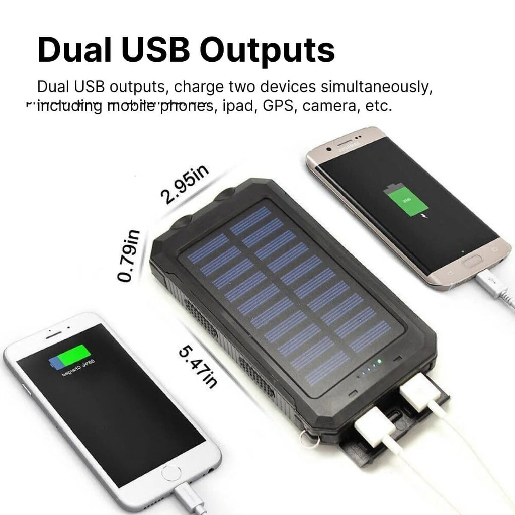 All-Weather Solar Charger & Waterproof Power Bank