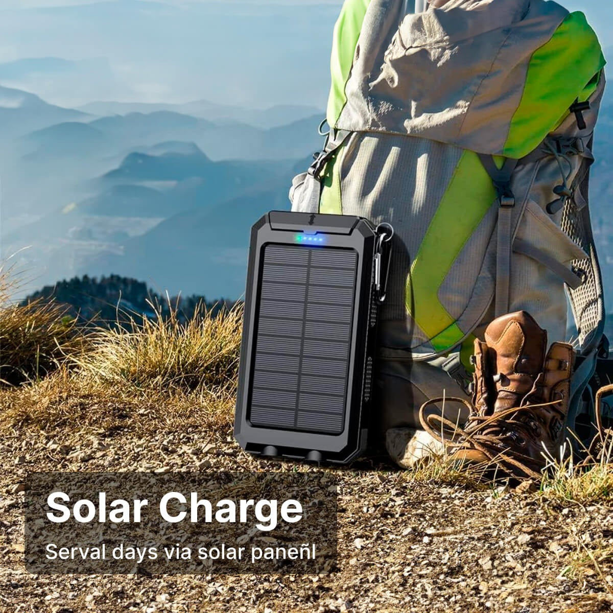 All-Weather Solar Charger & Waterproof Power Bank