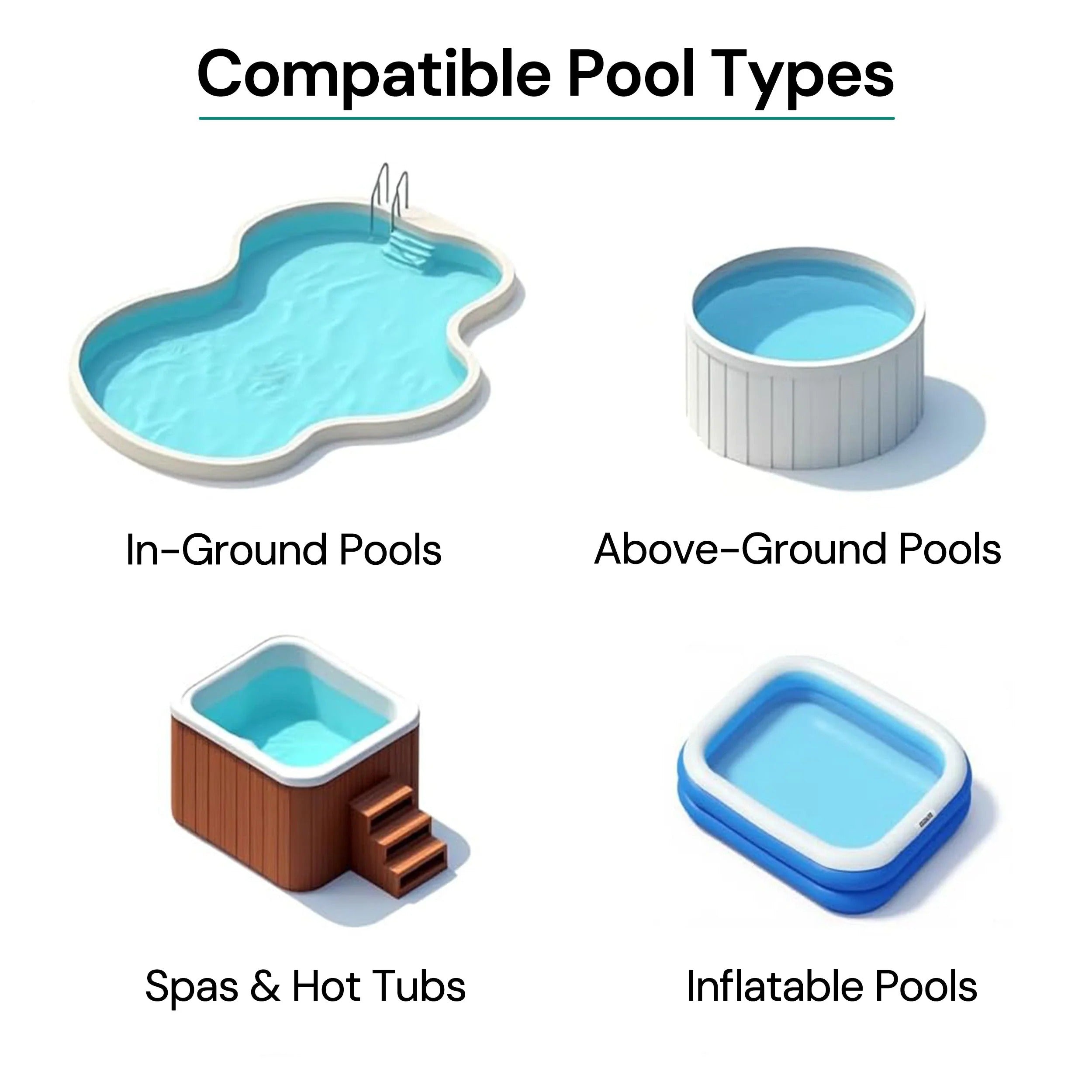 Rechargeable Cordless Pool Cleaner for Effortless Pool Cleaning