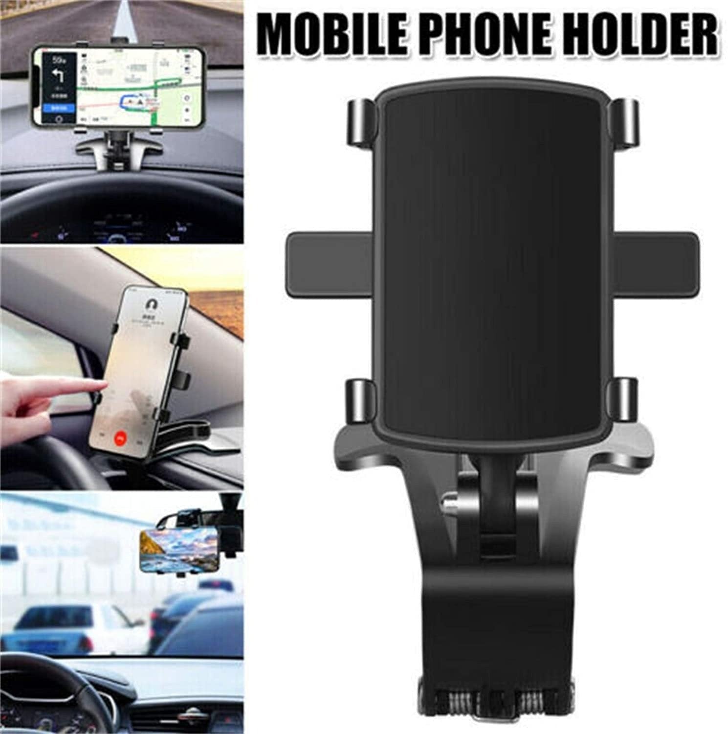 Universal 360° Car Phone Mount – Fully Rotating, Hands-Free Viewing