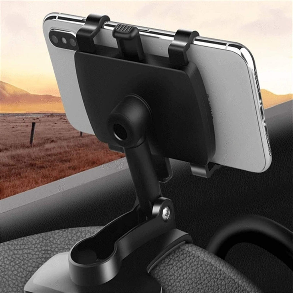 Universal 360° Car Phone Mount – Fully Rotating, Hands-Free Viewing