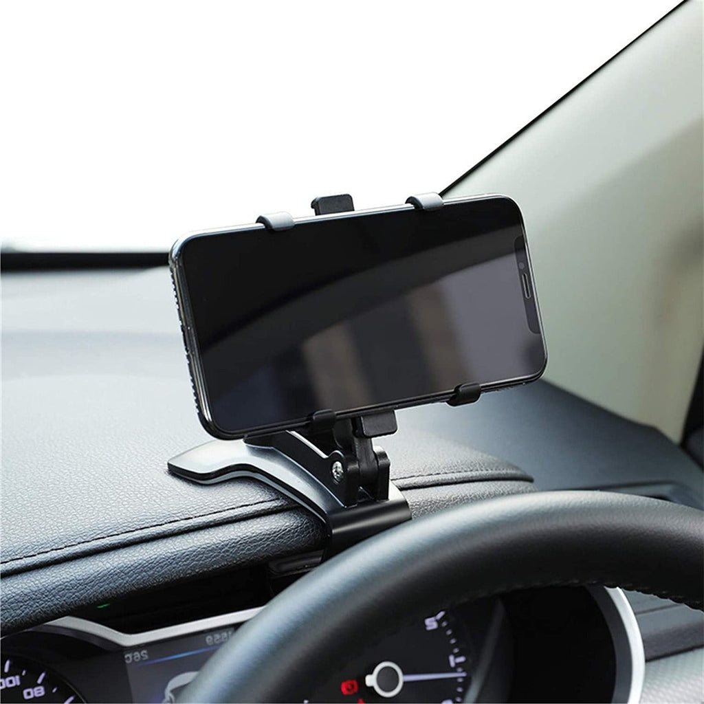 Universal 360° Car Phone Mount – Fully Rotating, Hands-Free Viewing