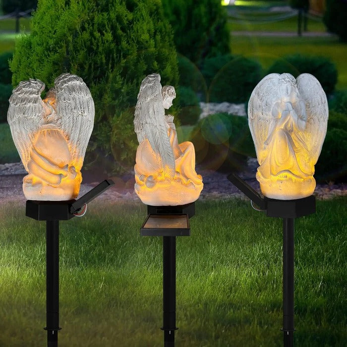 Angel Solar Garden Light - Enchanting Outdoor Illumination