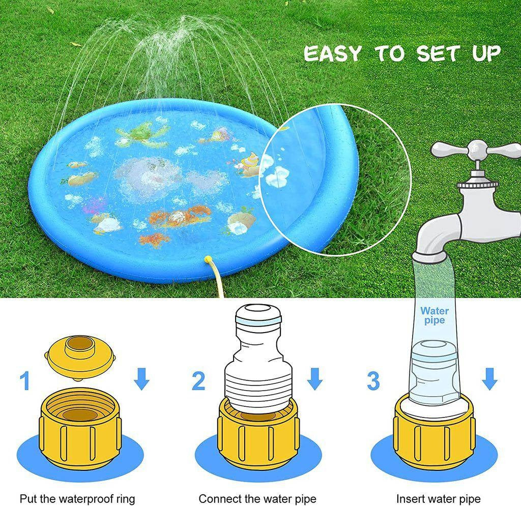 Vibrant Sprinkler Splash Pad for Ultimate Backyard Water Fun