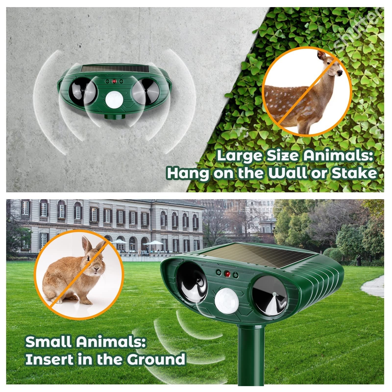 Ultrasonic Woodpecker Deterrent - Humane, Effective Bird Repellent for Wood Surfaces