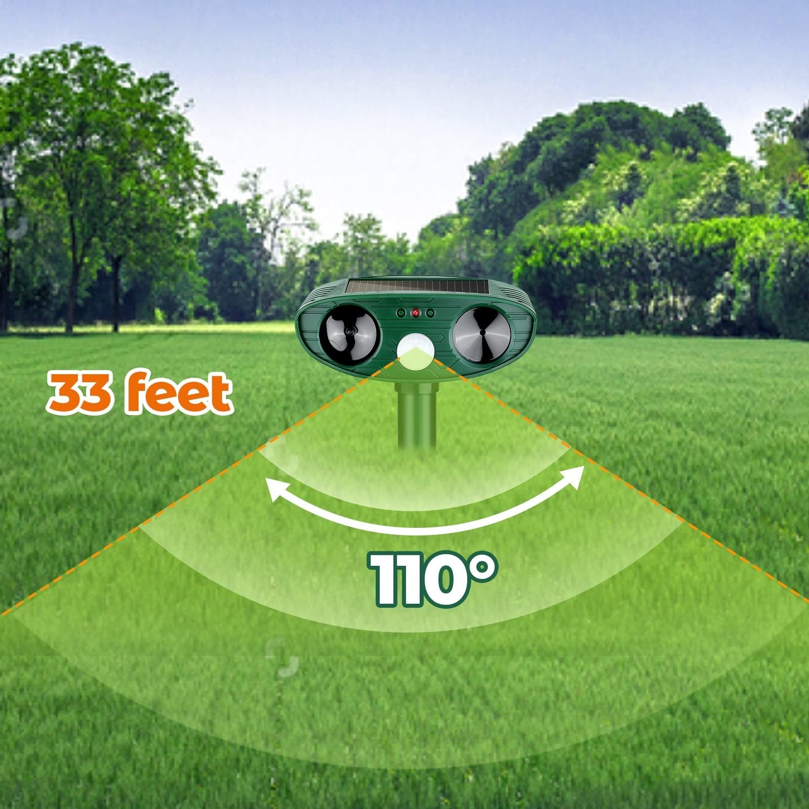 Ultrasonic Woodpecker Deterrent - Humane, Effective Bird Repellent for Wood Surfaces