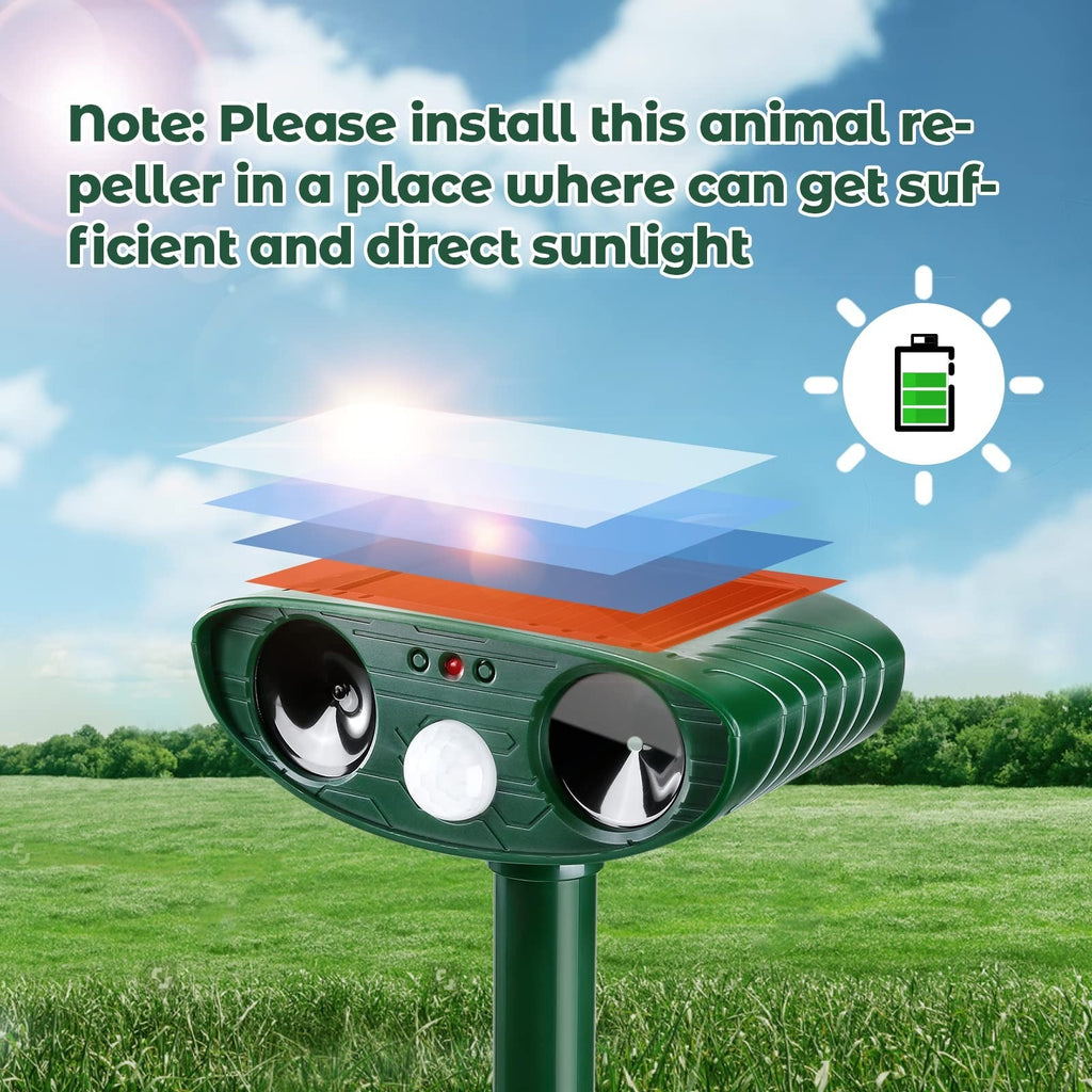 Ultrasonic Woodpecker Deterrent - Humane, Effective Bird Repellent for Wood Surfaces