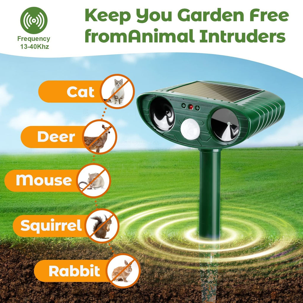 Ultrasonic Woodpecker Deterrent - Humane, Effective Bird Repellent for Wood Surfaces