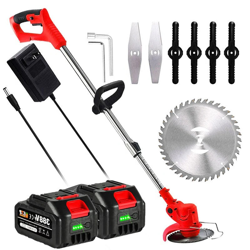 High-Performance Cordless Grass Trimmer - Battery-Powered Electric String Trimmer