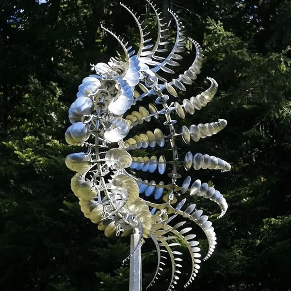 Dual-Motion Metal Garden Windmill - Decorative Wind Spinner for Unique Outdoor Decor & The Perfect Gift