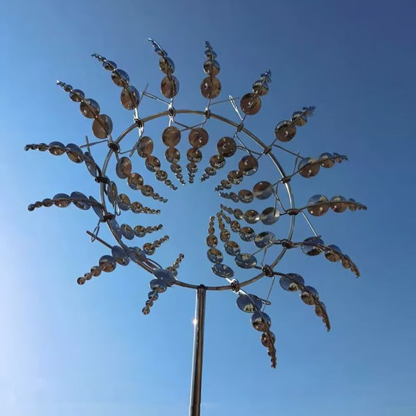 Dual-Motion Metal Garden Windmill - Decorative Wind Spinner for Unique Outdoor Decor & The Perfect Gift