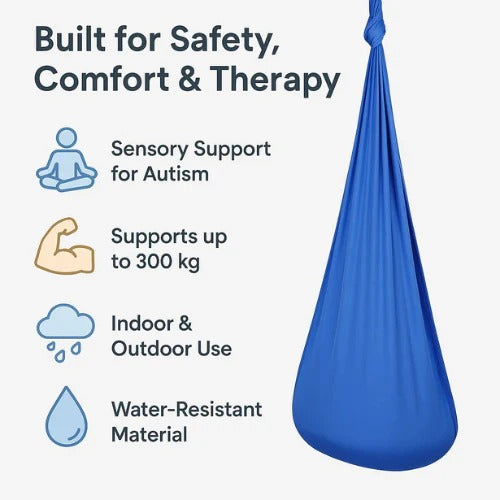 Calming Sensory Therapy Swing for Autism — Indoor & Outdoor Hammock