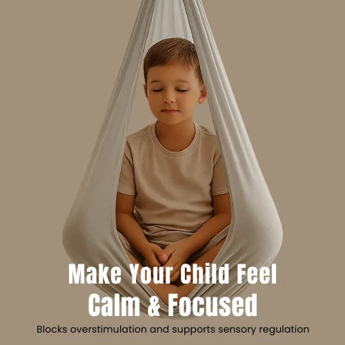 Calming Sensory Therapy Swing for Autism — Indoor & Outdoor Hammock