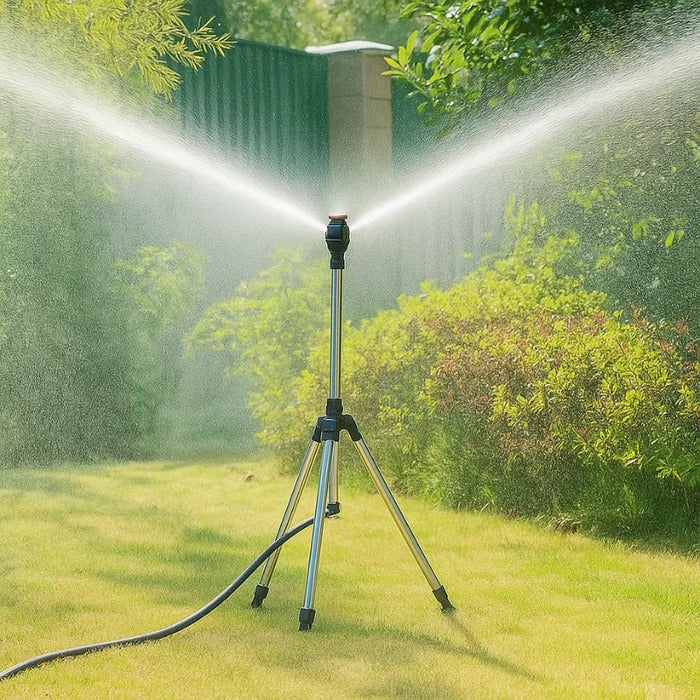 Premium High-Pressure Rotating Tripod Sprinkler for Even Lawn Coverage
