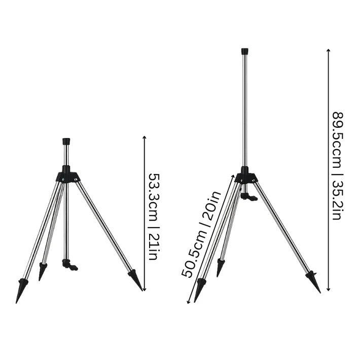 Premium High-Pressure Rotating Tripod Sprinkler for Even Lawn Coverage