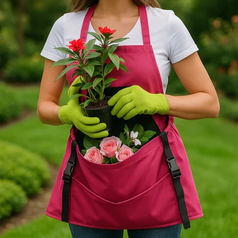 Heavy-Duty Harvesting Apron with Quick-Release Pouch