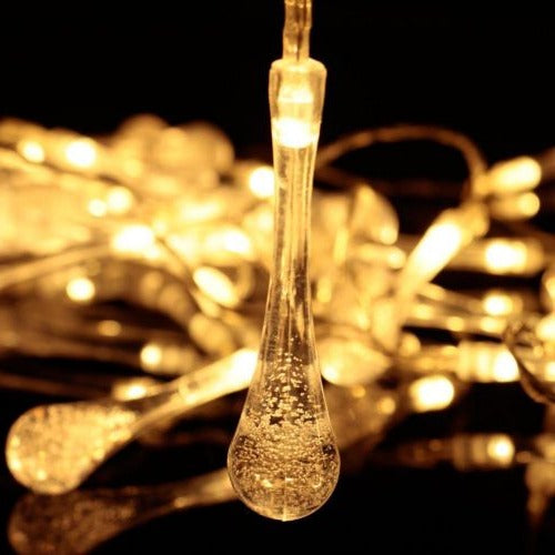 Solar-Powered LED String Lights, 15.7 ft, 20 LEDs