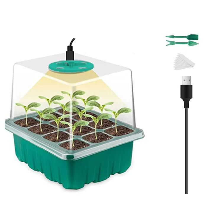 Indoor Household Nursery Pot with Built-In Grow Light — Seed Starter Tray for Healthy, Fast Seedling Growth