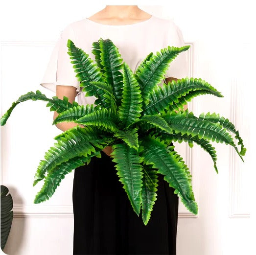 Outdoor-Grade UV-Resistant Lifelike Boston Fern