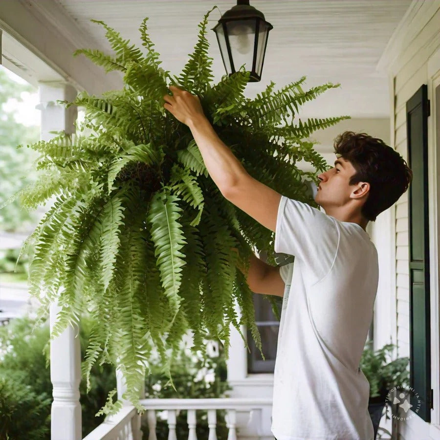 Outdoor-Grade UV-Resistant Lifelike Boston Fern