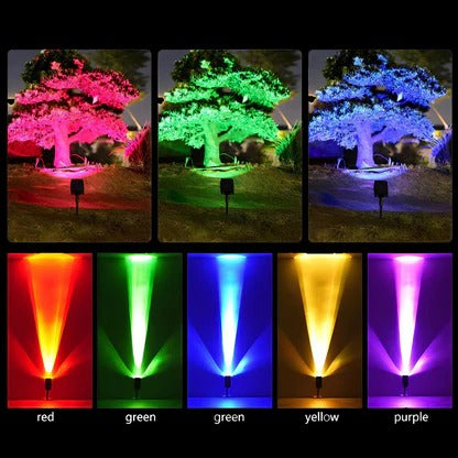 Solar LED Multi-Zoom Spotlight with Adjustable Zoom