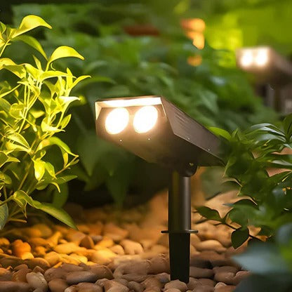 Solar LED Multi-Zoom Spotlight with Adjustable Zoom