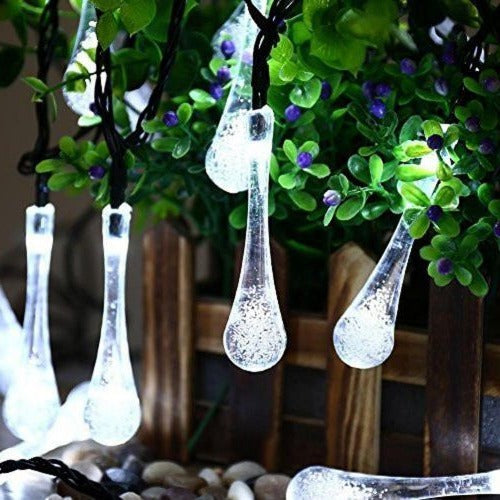 Solar-Powered LED String Lights, 15.7 ft, 20 LEDs