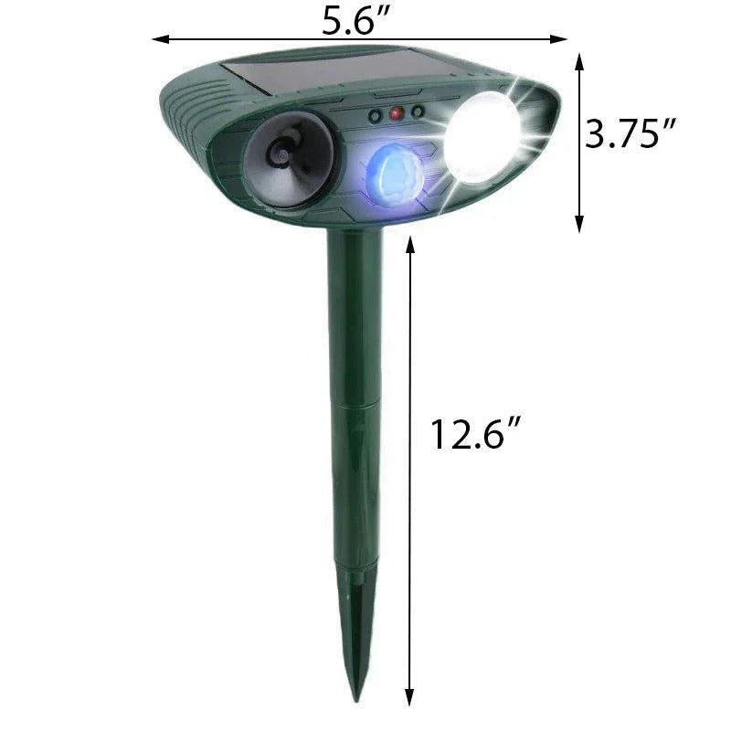 Solar-Powered Ultrasonic Animal Deterrent
