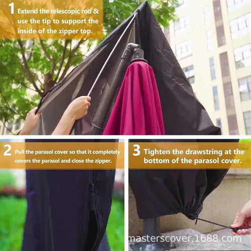 Premium Waterproof Parasol Cover for Outdoor Patio & Garden