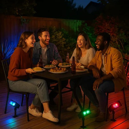 Solar LED Multi-Zoom Spotlight with Adjustable Zoom