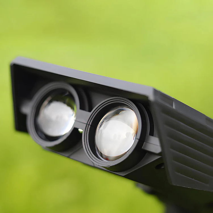 Waterproof Solar LED Spotlight with Multi-Zoom Adjustable Focus and RGB Landscape Lighting