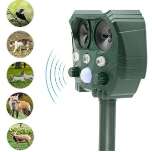 Solar-Powered Ultrasonic Snake Repeller