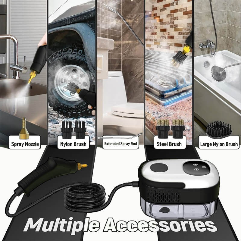 Powerful 2500W High-Pressure Steam Cleaner with Gloves Included