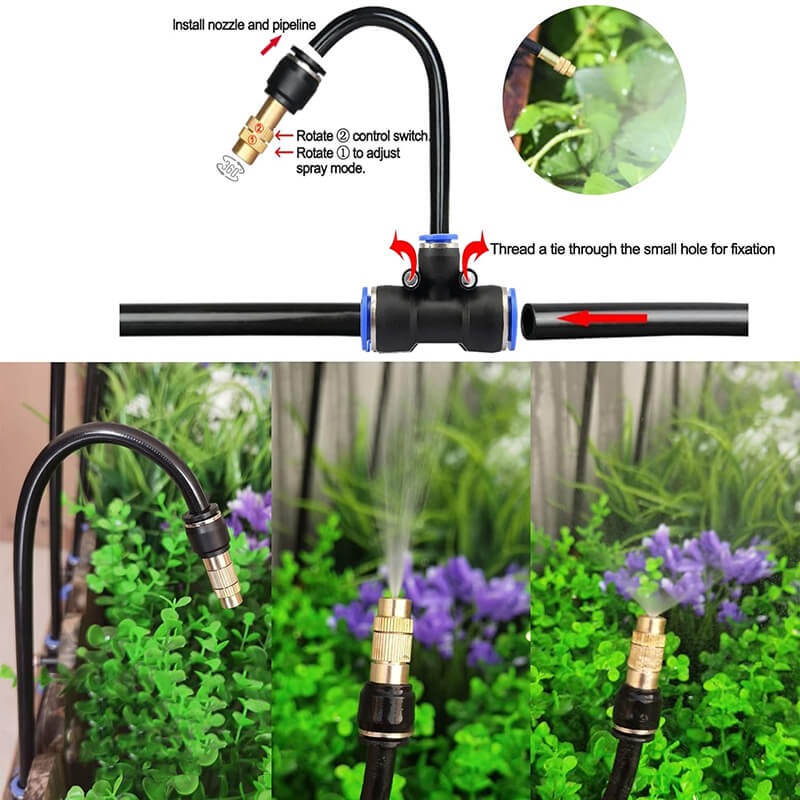 All-in-One Drip Irrigation Kit with 360° Flexible Hose for Precise, Efficient Watering