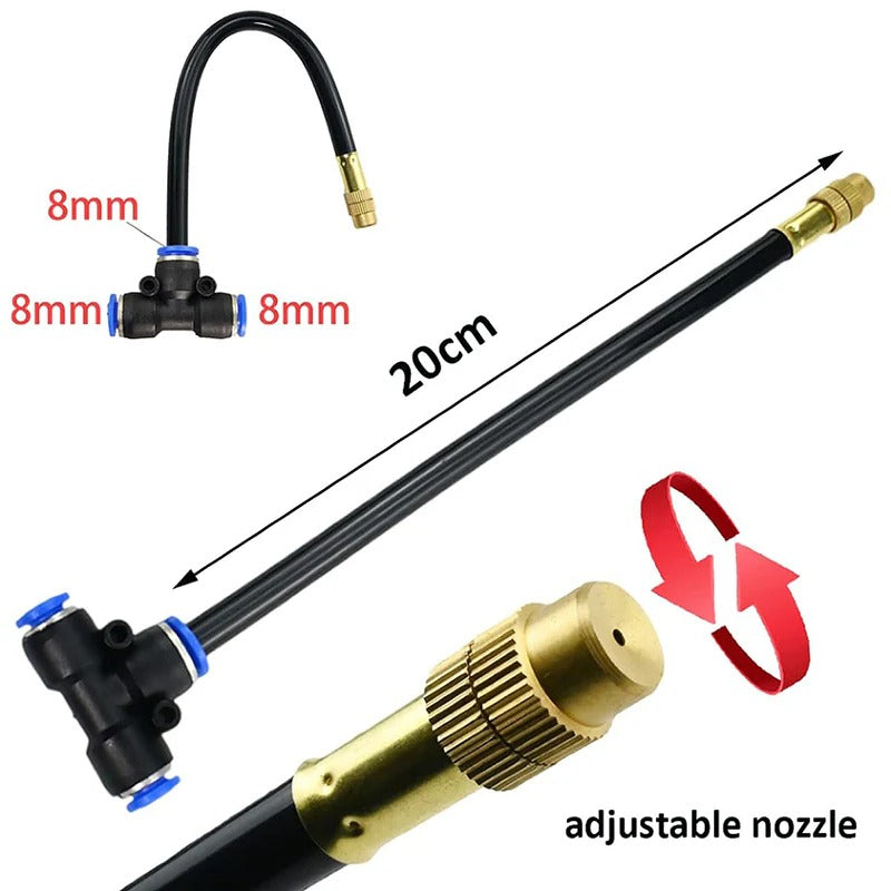 All-in-One Drip Irrigation Kit with 360° Flexible Hose for Precise, Efficient Watering