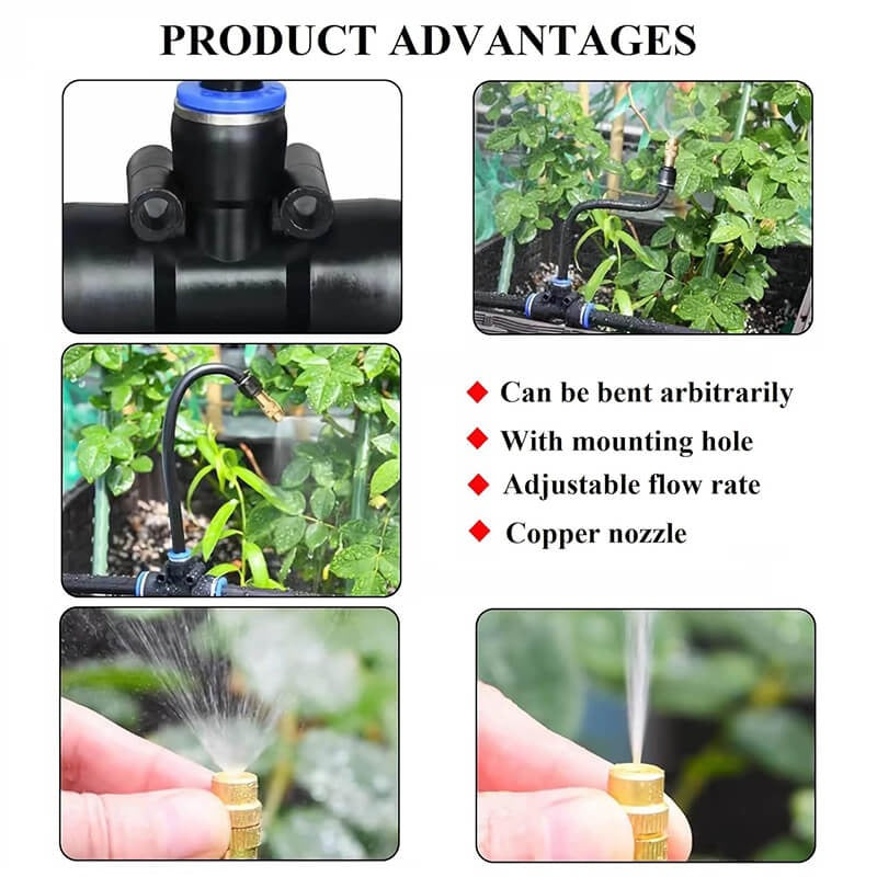 All-in-One Drip Irrigation Kit with 360° Flexible Hose for Precise, Efficient Watering
