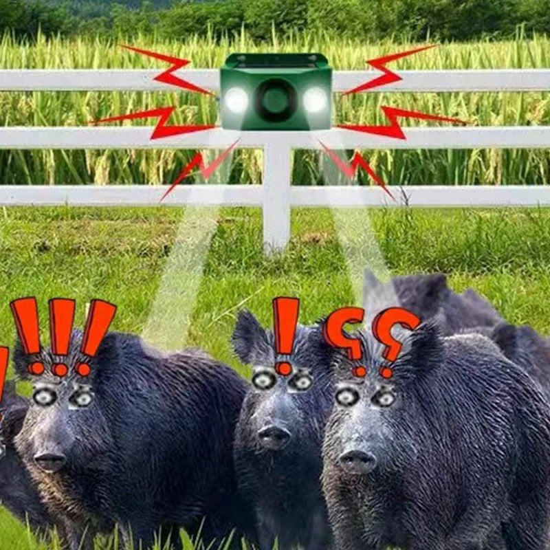 Solar-Powered Beast-Repellent Warning Lights