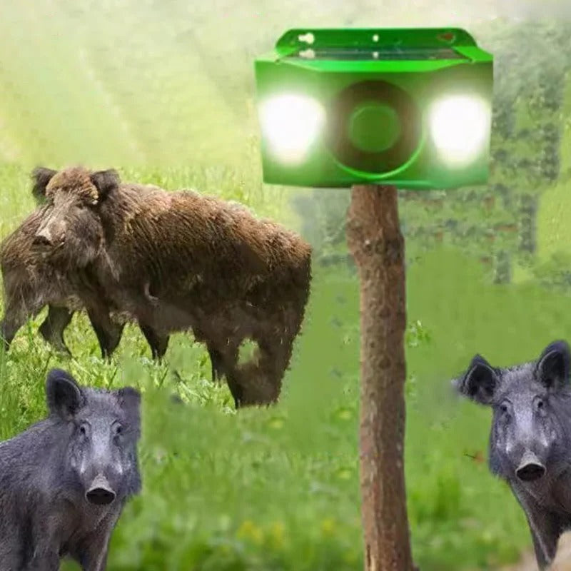 Solar-Powered Beast-Repellent Warning Lights