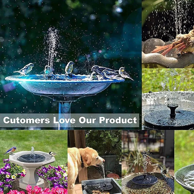 60-LED Solar Fountain – Illuminate Your Garden with a Stunning Water Feature