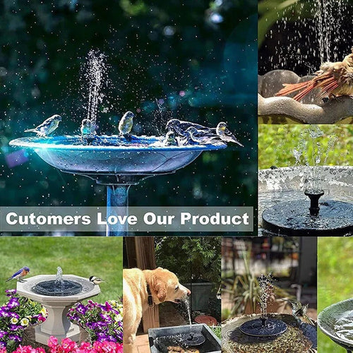 60-LED Solar Fountain – Illuminate Your Garden with a Stunning Water Feature