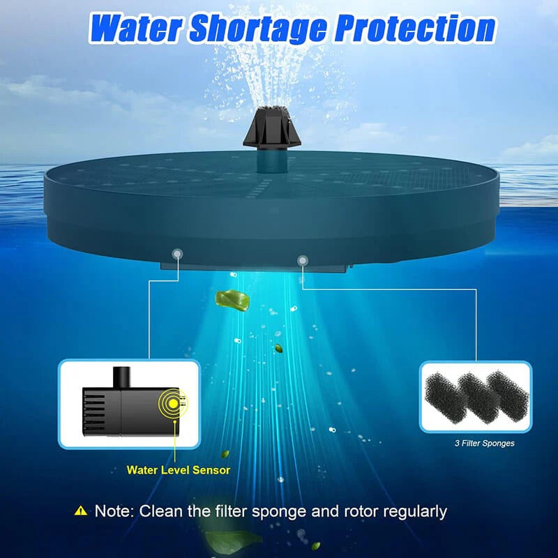 60-LED Solar Fountain – Illuminate Your Garden with a Stunning Water Feature
