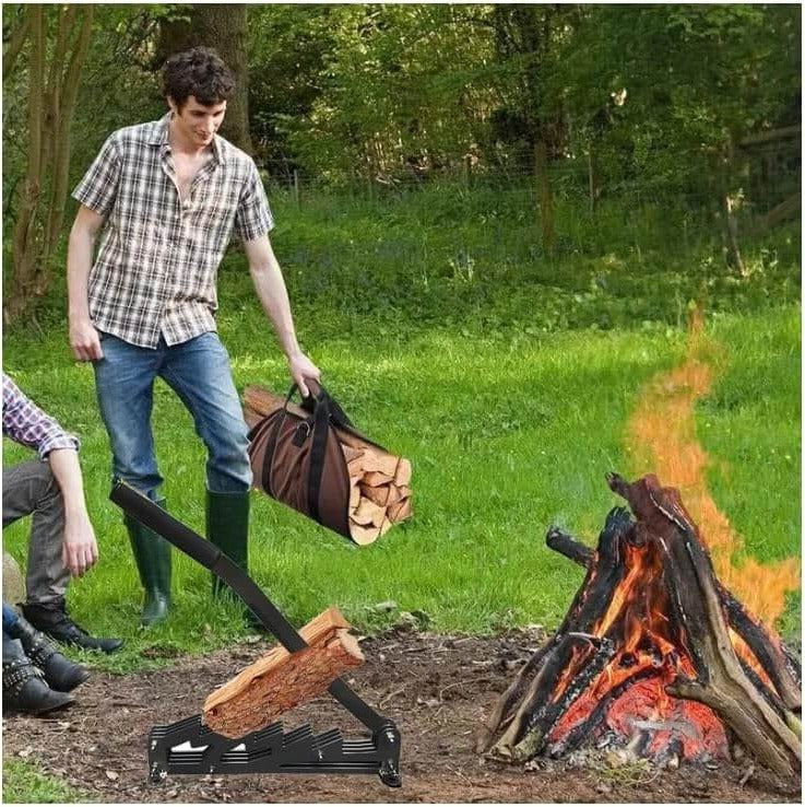 Wall-Mounted Firewood Kindling Splitter - Easy, Safe, Effortless Kindling Prep