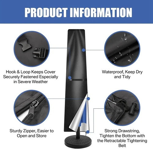 Premium Waterproof Parasol Cover for Outdoor Patio & Garden